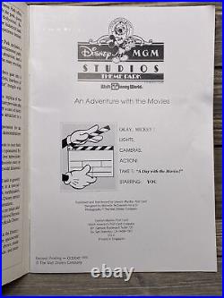 Vtg Disney MGM Studio Theme Park 1991 Souvenir Book Mickey Mouse Directors Chair