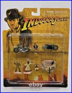 Vtg Indiana Jone Micro Action Motorcycle Set Sealed Disney Theme Park Exclusive