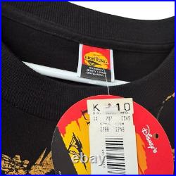 Vtg New Old Stock 90s Disney The Lion King Promo T Shirt Black All Over Print OS