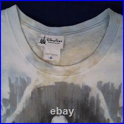 Vtg c1998 Disney Parks Pirates of Caribbean Ride Jolly Roger Tie-Dye S T-Shirt