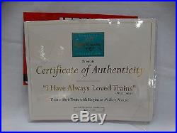 WDCC DISNEY CLASSICS THEME PARK TRAINS I HAVE ALWAYS LOVED TRAINS With COA
