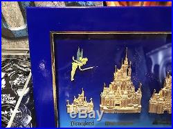 WDI D23 Expo 2017 Exclusive Disney Castle Pin Set With Tinkerbell Pin Le 200