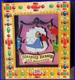 WDI MOG Disney Jumbo Spinner Pin Sleeping Beauty 60th Anniversary Aurora LE New