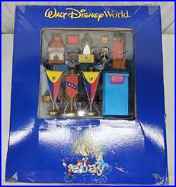 WDW Disneyland Castle Playset 50th Years Celebration Theme Park Golden Edition