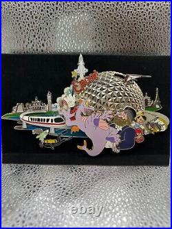 WDW Epcot Super Jumbo Pin Figment Monorail Spaceship Earth Disney World LTD 1000