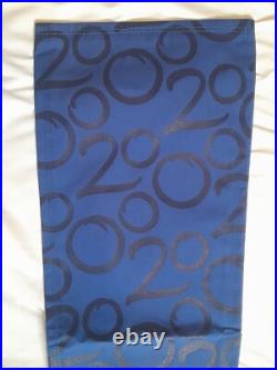 WDW Theme Park Used 2000 Lamppost Banner Prop EPCOT Millennium 41 x 13.5 Blue B