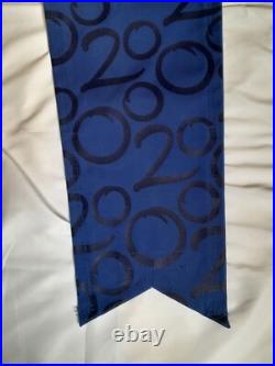 WDW Theme Park Used 2000 Lamppost Banner Prop EPCOT Millennium 41 x 13.5 Blue B