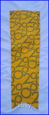 WDW Theme Park Used 2000 Lamppost Banner Prop EPCOT Millennium 41 x 14.5 Yellow