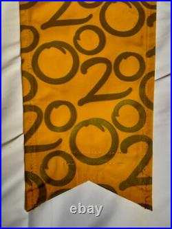 WDW Theme Park Used 2000 Lamppost Banner Prop EPCOT Millennium 41 x 14.5 Yellow