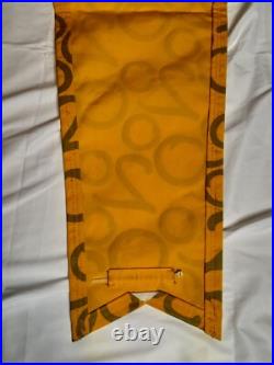 WDW Theme Park Used 2000 Lamppost Banner Prop EPCOT Millennium 41 x 14.5 Yellow