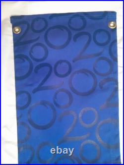 WDW Theme Park Used 2000 Lamppost Banner Prop EPCOT Millennium 41 x 15 Blue A WDW Theme Park Used 2000 Lamppost Banner Prop EPCOT Millennium 41 x 15 Blue A