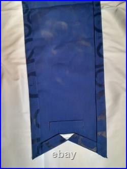 WDW Theme Park Used 2000 Lamppost Banner Prop EPCOT Millennium 41 x 15 Blue A WDW Theme Park Used 2000 Lamppost Banner Prop EPCOT Millennium 41 x 15 Blue A