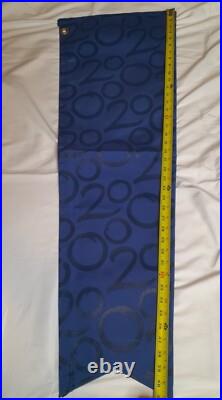 WDW Theme Park Used 2000 Lamppost Banner Prop EPCOT Millennium 41 x 15 Blue A WDW Theme Park Used 2000 Lamppost Banner Prop EPCOT Millennium 41 x 15 Blue A