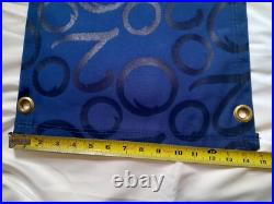 WDW Theme Park Used 2000 Lamppost Banner Prop EPCOT Millennium 41 x 15 Blue A WDW Theme Park Used 2000 Lamppost Banner Prop EPCOT Millennium 41 x 15 Blue A