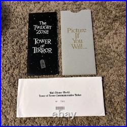 WDW Vintage 1994 Disney Twilight Zone Tower of Terror Commemorative Ticket