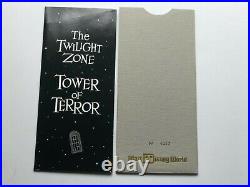 WDW Vintage Disney Tower of Terror Commemorative Ticket 1994 Twilight Zone
