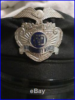 WDW Walt Disney World Security Badge Set With Rothco Navy Blue Hat 7 3/8