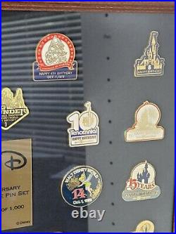 Walt Disney Company D 25th Anniversary Commemorative Pin Set LE 1000 Birthday