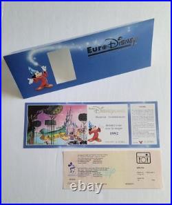 Walt Disney Euro Disney 1992 Opening Commemorative Passport Ticket & Newsletter Walt Disney Euro Disney 1992 Opening Commemorative Passport Ticket & Newsletter