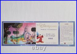 Walt Disney Euro Disney 1992 Opening Commemorative Passport Ticket & Newsletter Walt Disney Euro Disney 1992 Opening Commemorative Passport Ticket & Newsletter