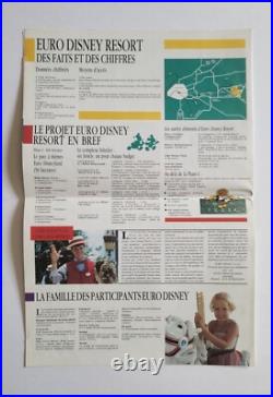 Walt Disney Euro Disney 1992 Opening Commemorative Passport Ticket & Newsletter Walt Disney Euro Disney 1992 Opening Commemorative Passport Ticket & Newsletter