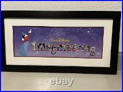 Walt Disney Imagineering Letter Framed Pin Set Rare
