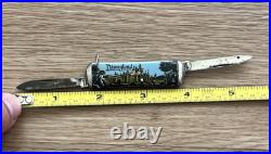 Walt Disney Productions Disneyland Theme Park Souvenir 2 Blade Folding Knife
