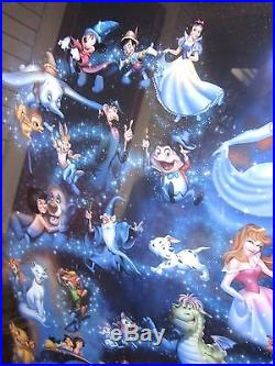 Walt Disney Theme Park Poster A CELEBRATION OF CHARACTER (Size 24x 36) Framed