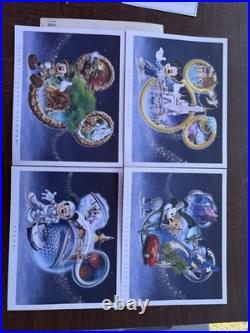 Walt Disney Theme Parks Prints. Set Of 4. Rare. 14x11