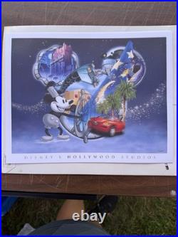 Walt Disney Theme Parks Prints. Set Of 4. Rare. 14x11