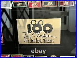 Walt Disney World 100 Mickeys by Eric Robison Pin Set Professionally framed