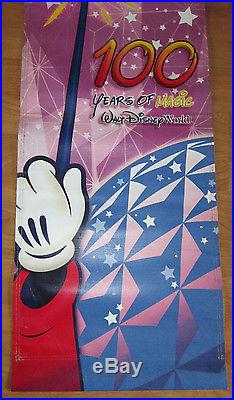 Walt Disney World 100 Years Magic Theme Park Banner Prop Hang Sign Epcot