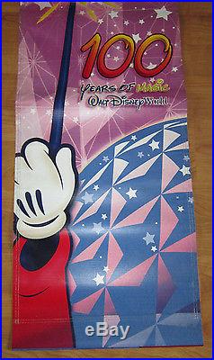 Walt Disney World 100 Years Magic Theme Park Banner Prop Hang Sign Epcot