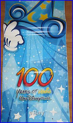 Walt Disney World 100 Years Magic Theme Park Banner Prop Hang Sign MGM Studios