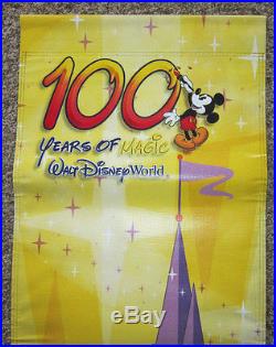 Walt Disney World 100 Years Magic Theme Park Banner Prop Hang Sign Magic Kingdom