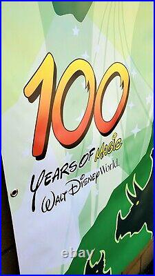 Walt Disney World 100 Years of Magic theme park prop vinyl banner poster sign