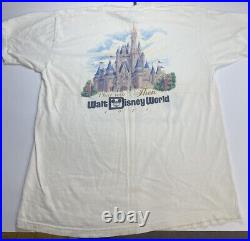Walt Disney World 25th anniversary Castle Cake T-Shirt Two Sided 1997 XL Vintage
