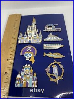 Walt Disney World 50th Anniversary 8 Pin Collection Set LE 1500