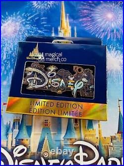 Walt Disney World 50th Anniversary Park Icons Logo Mini Jumbo Pin LE 2500