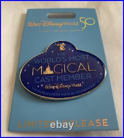 Walt Disney World 50th Anniversary, The World's Most Magical Cast Member Pin New
