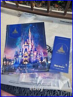 Walt Disney World 50th Anniversary Theme Park Poster &Map Magic Kingdom WDW 2021