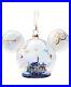 Walt Disney World 50th Icon Blue base Glass Globe Ornament with four Parks NIB