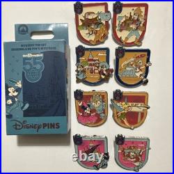 Walt Disney World 55th Anniversary Mystery Pin Full Set Of Eight Pins