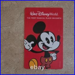 Walt Disney World Admit One Theme Park Ticket Mickey Mouse Admission Card