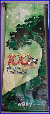 Walt Disney World All 4 Parks Used Prop Vinyl Banner Set 100 Years of Magic 2001