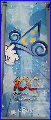 Walt Disney World All 4 Parks Used Prop Vinyl Banner Set 100 Years of Magic 2001
