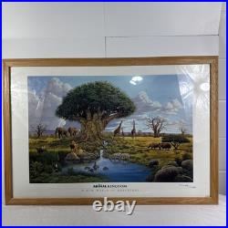 Walt Disney World Animal Kingdom Theme Park Opening Day Artist Signed Print