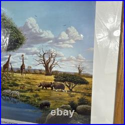 Walt Disney World Animal Kingdom Theme Park Opening Day Artist Signed Print