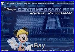 Walt Disney World CONTEMPORARY Resort Monorail Theme Park Play Set Accessory Toy