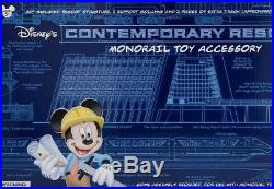 Walt Disney World CONTEMPORARY Resort Theme Park Monorail Accessory Play Set Toy